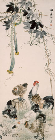Farmyard, 70 x 27 1/2 in.